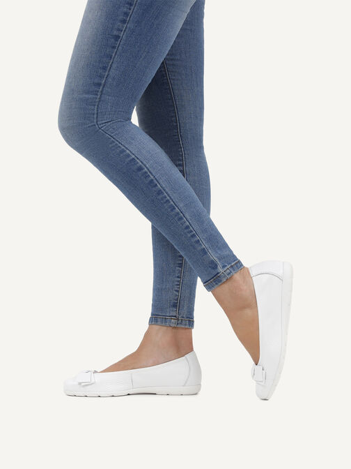 Lederballerina - wei&szlig;, WHITE DEER, hi-res