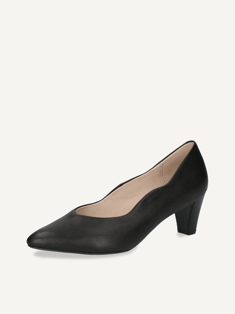 Lederpumps - schwarz, BLACK NAPPA, hi-res
