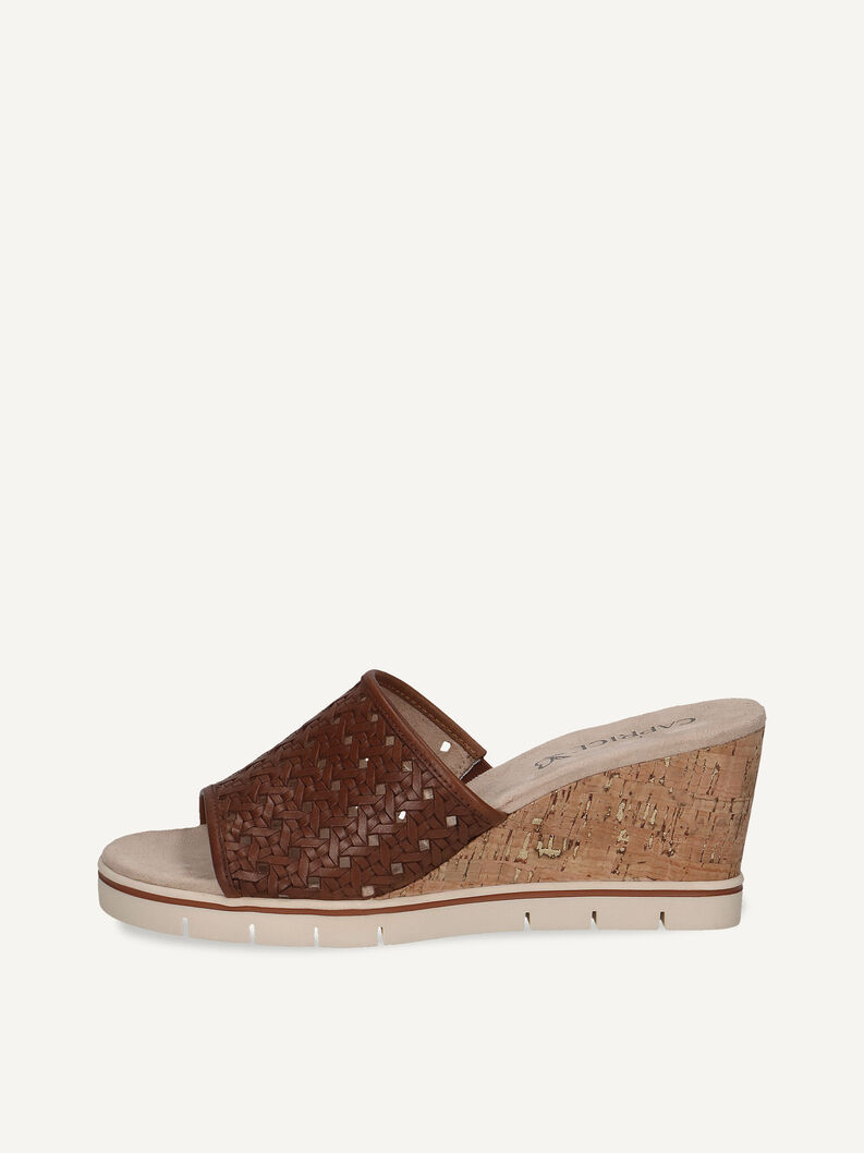 Ledersandalette - braun, COGNAC NAPPA, hi-res