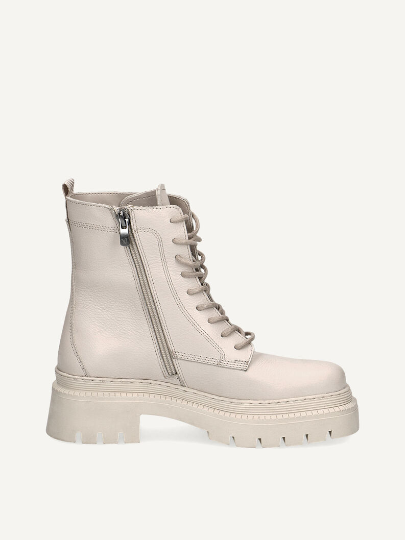 Lederstiefelette - beige, BEIGE NAPPA, hi-res