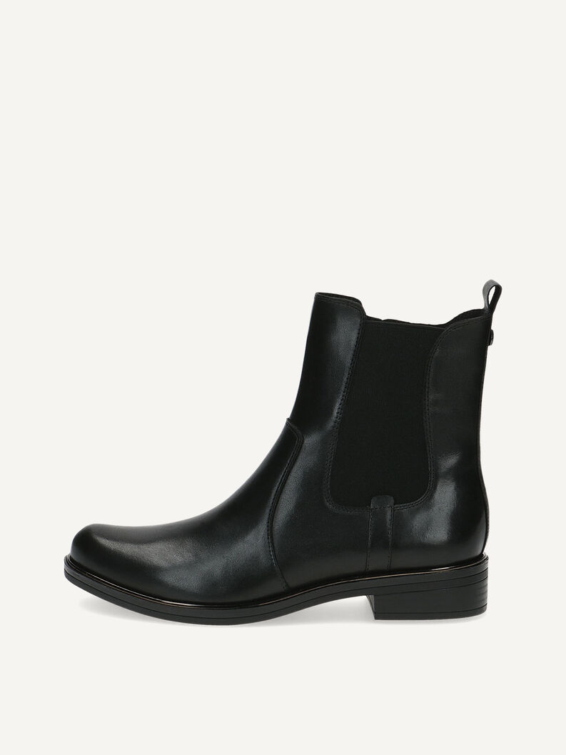 Lederstiefelette - schwarz, BLACK NAPPA, hi-res