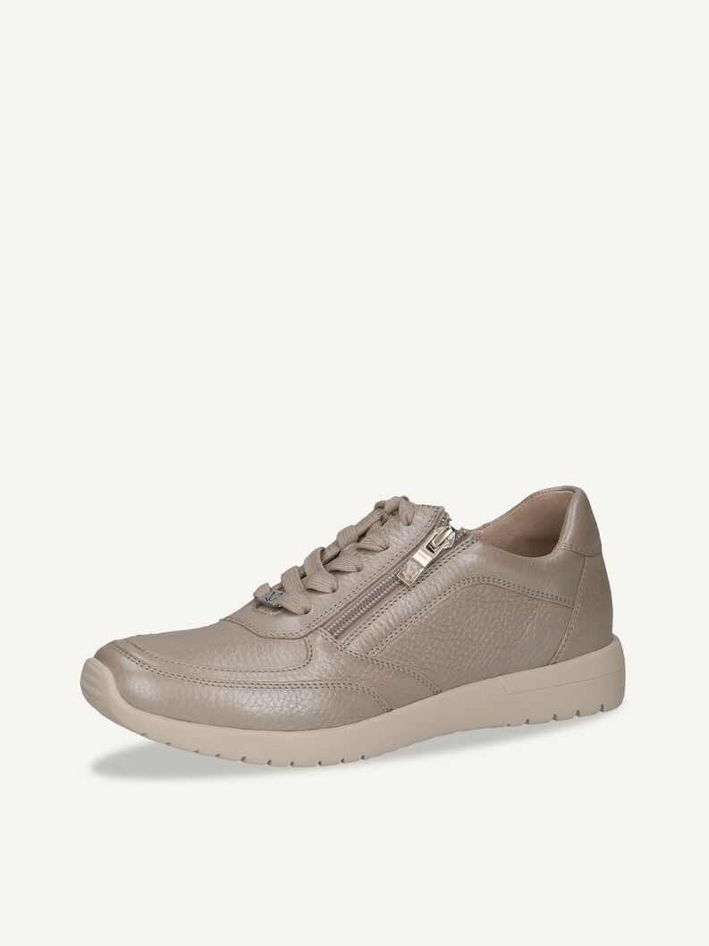 Ledersneaker - braun, TAUPE PER.DEER, hi-res