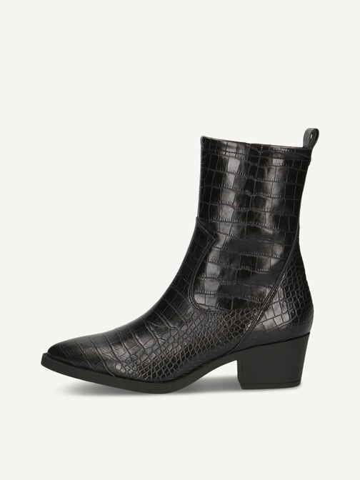 Stiefelette, BLK CROCO STR, hi-res
