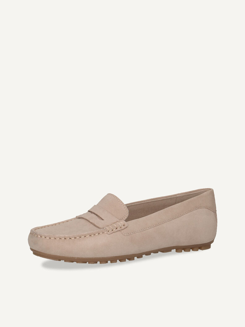 Ledermoccassin - beige, SAND SUEDE, hi-res