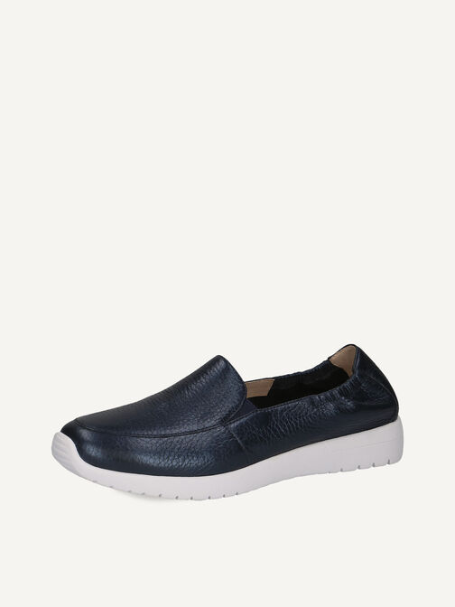 Lederslipper - blau, OCEAN PER.DEER, hi-res