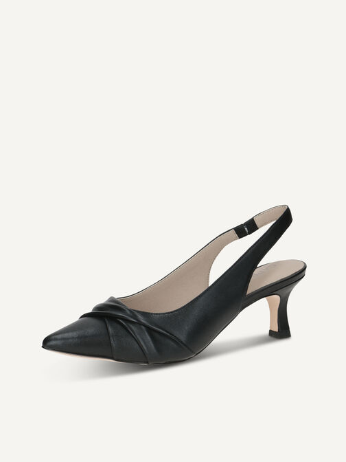 Slingpumps, BLACK NAPPA, hi-res