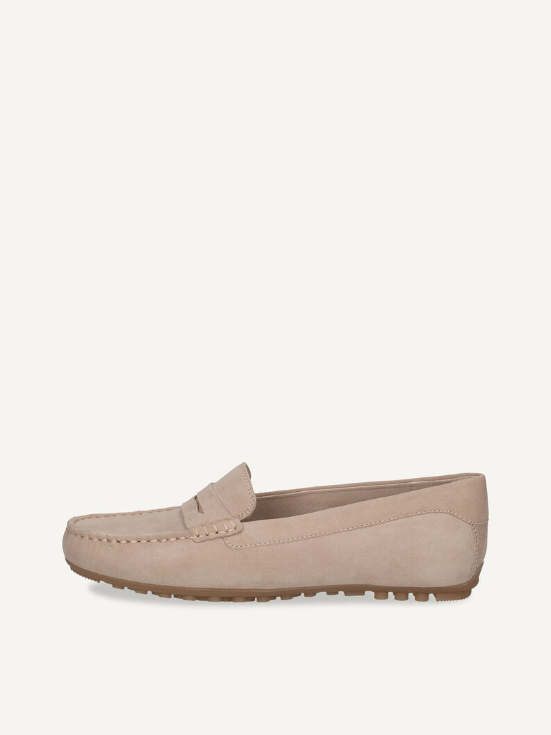 Ledermoccassin - beige, SAND SUEDE, hi-res