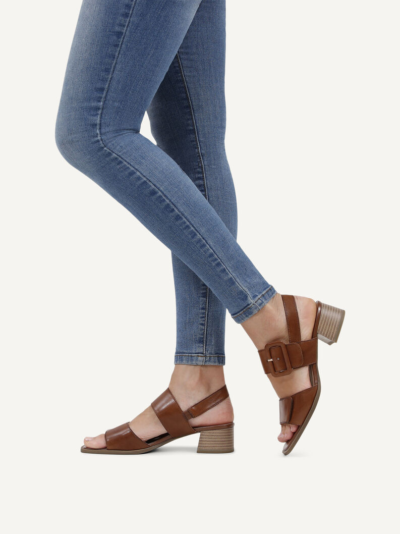 Sandalette, COGNAC NAPPA, hi-res