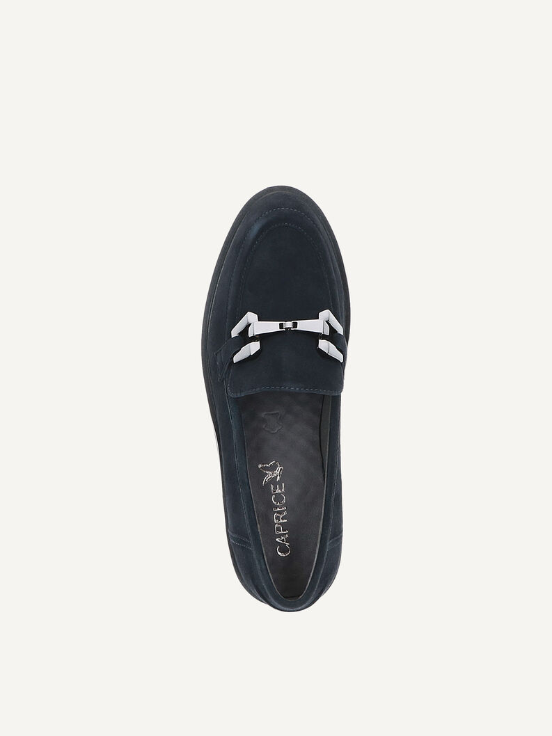 Lederslipper - blau, OCEAN SUEDE, hi-res
