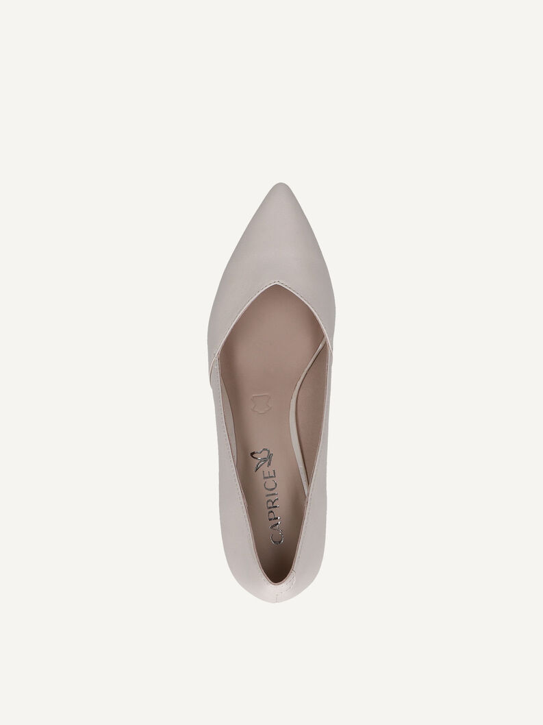 Lederpumps - beige, CREAM PERLATO, hi-res