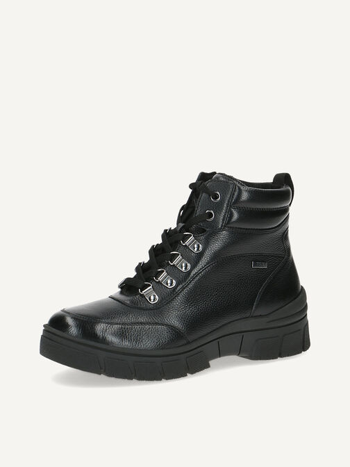 Lederstiefelette - schwarz Warmfutter, BLACK NAPPA, hi-res