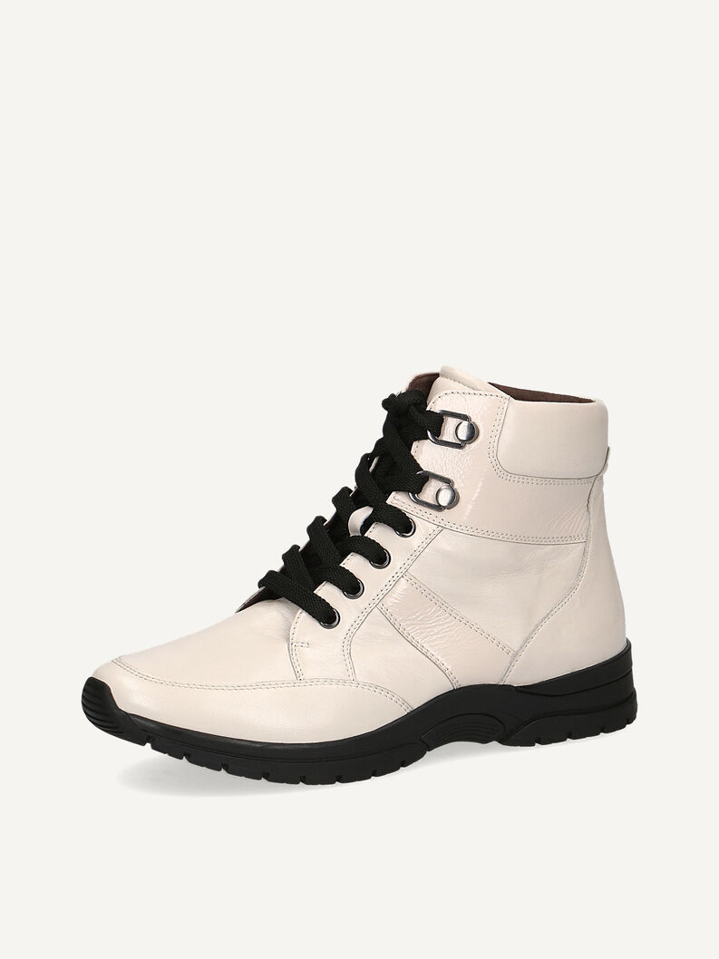 Lederstiefelette - weiß, OFFWHITE COMB, hi-res