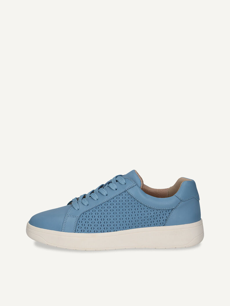 Ledersneaker - blau, LT.BLUE NAPPA, hi-res