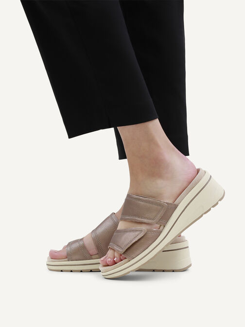 Pantolette, TAUPE METALLIC, hi-res