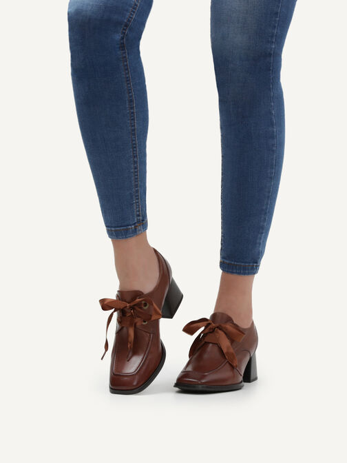 Lederslipper - braun, COGNAC NAPPA, hi-res