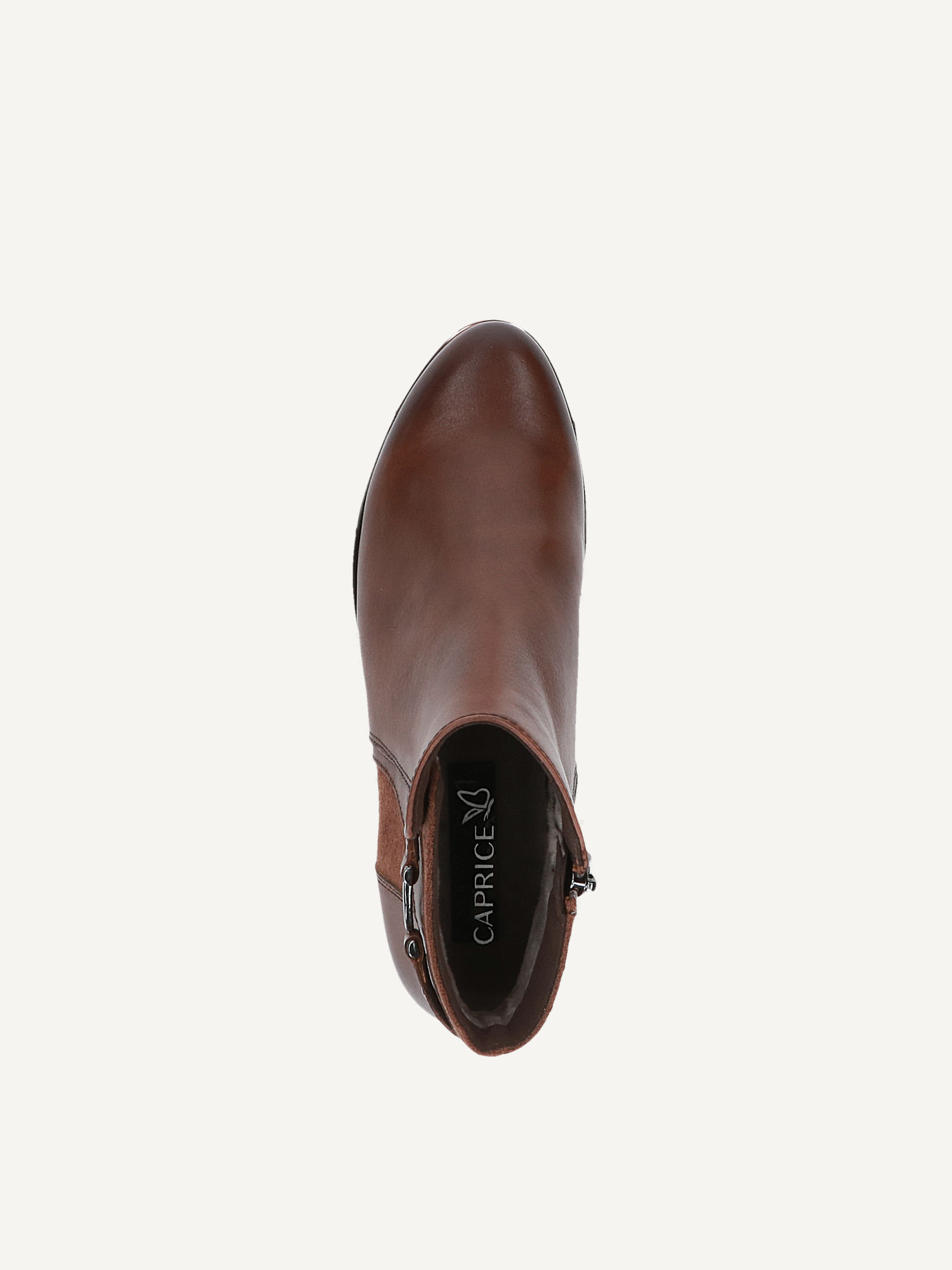 Bottines top caprice marron