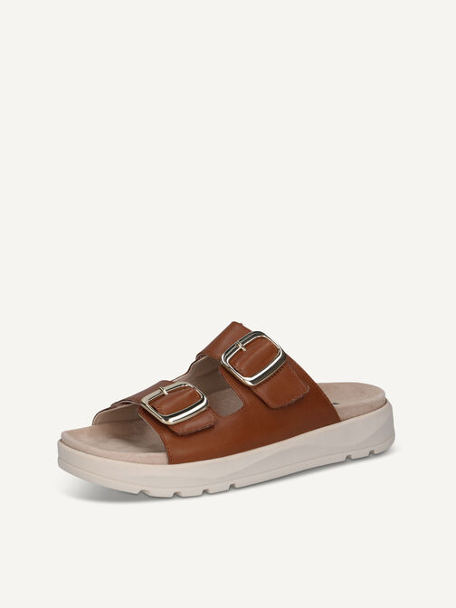 Pantolette, COGNAC NAPPA, hi-res