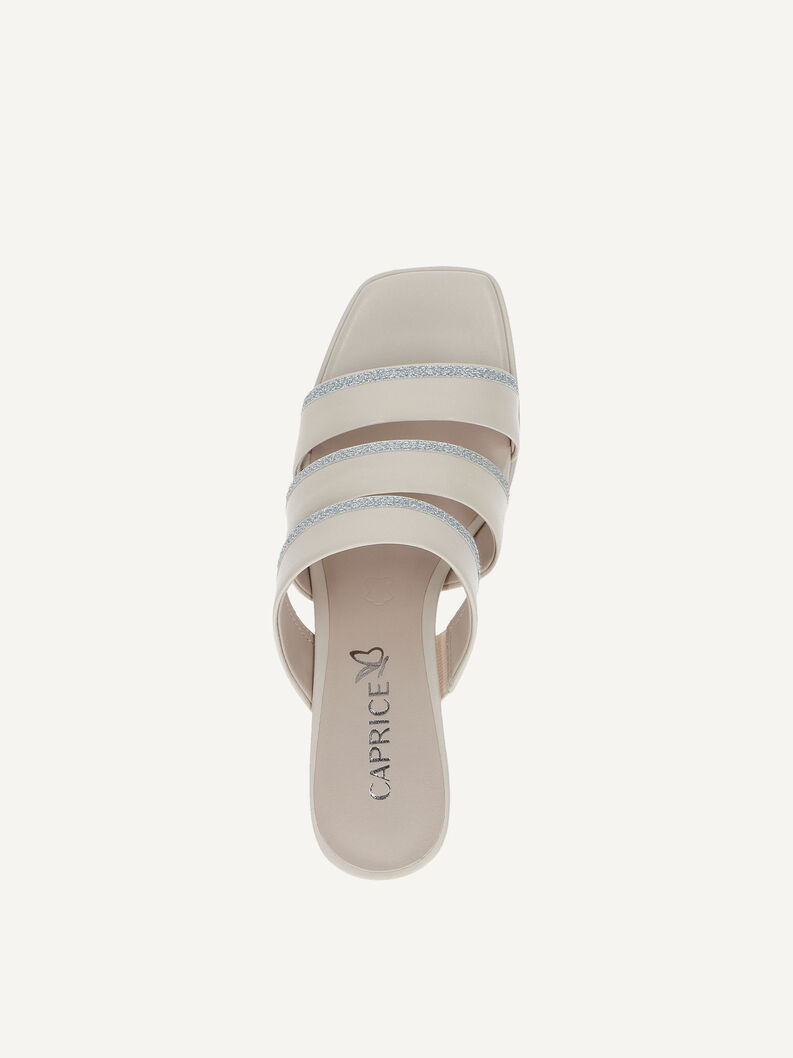 Lederpantolette - weiß, OFFWHITE NAPPA, hi-res