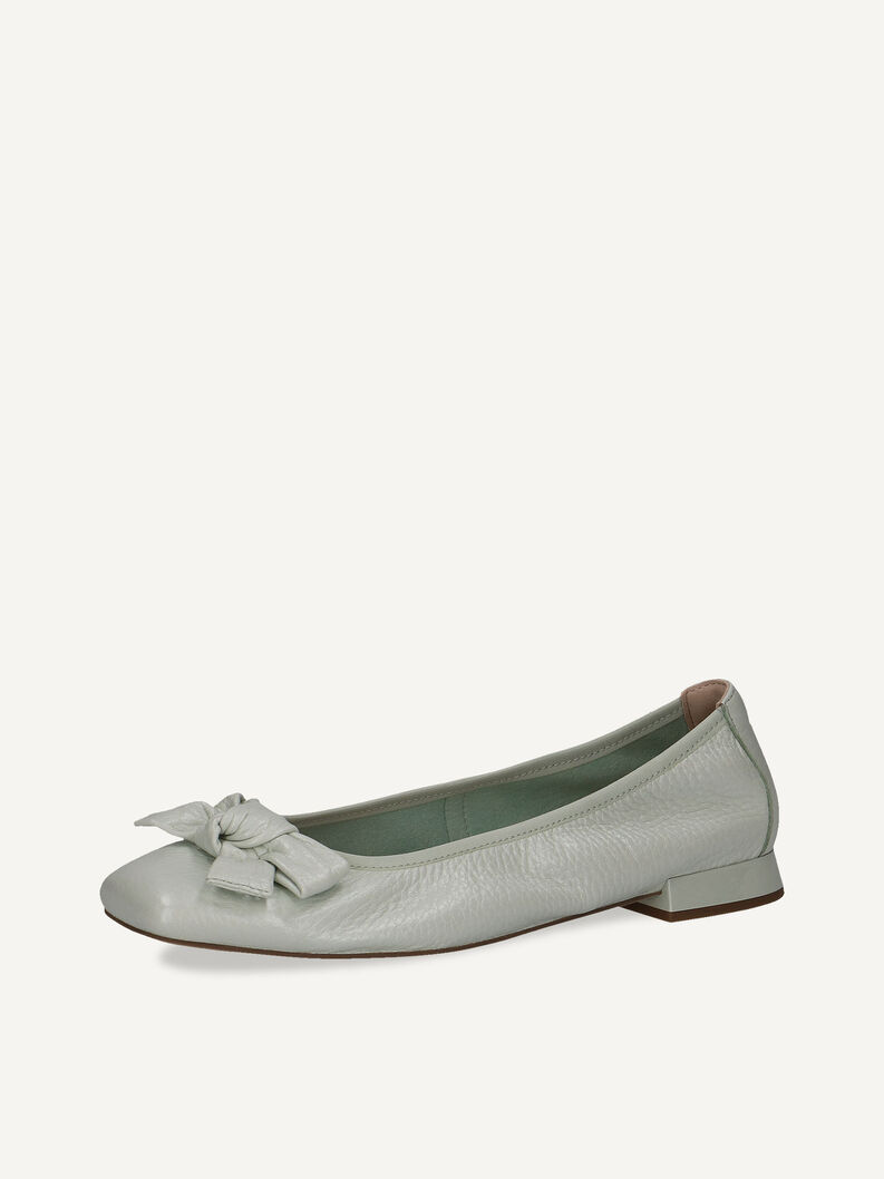 Lederballerina - grün, MINT PERL.DEER, hi-res