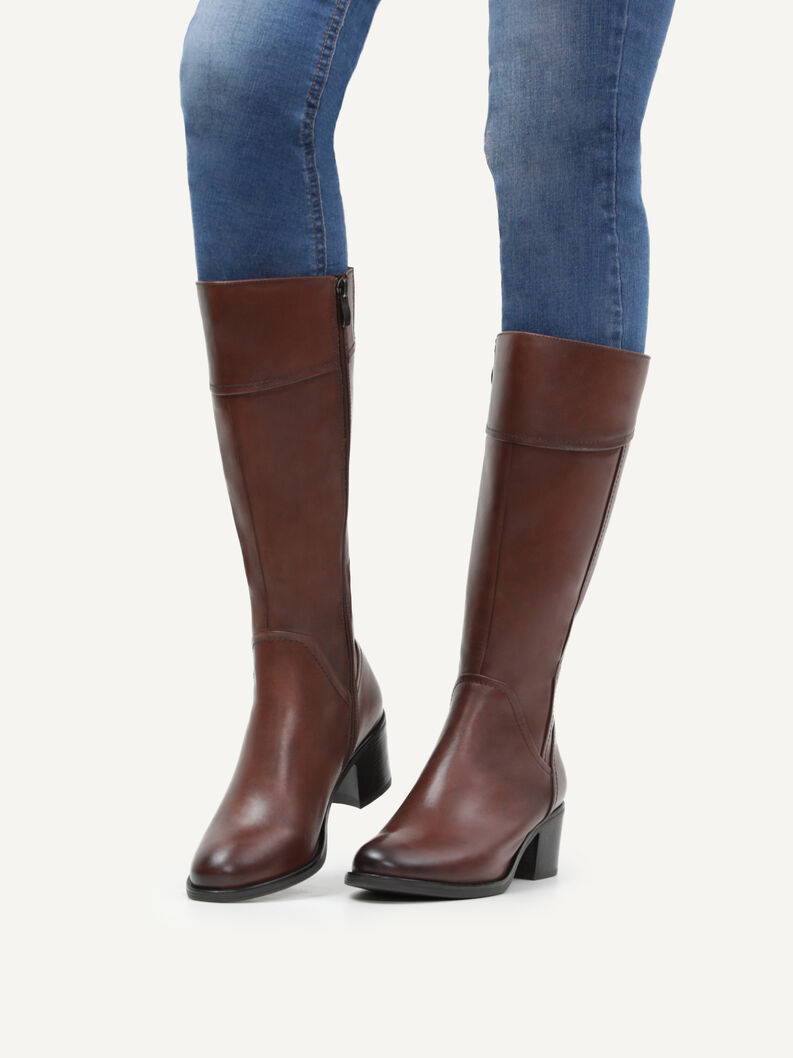 Lederstiefel - braun, COGNAC NAPPA, hi-res