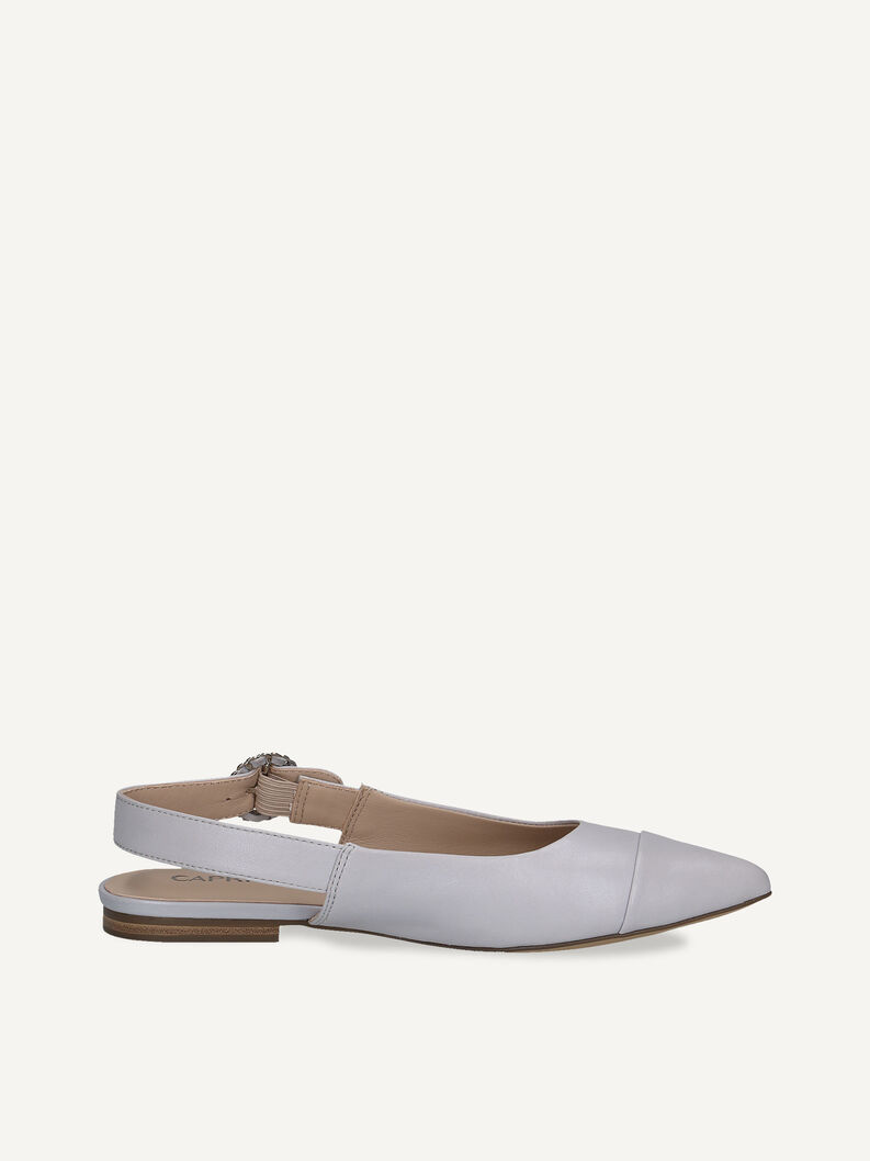 Lederslingpumps - blau, LT.BLUE PERL, hi-res