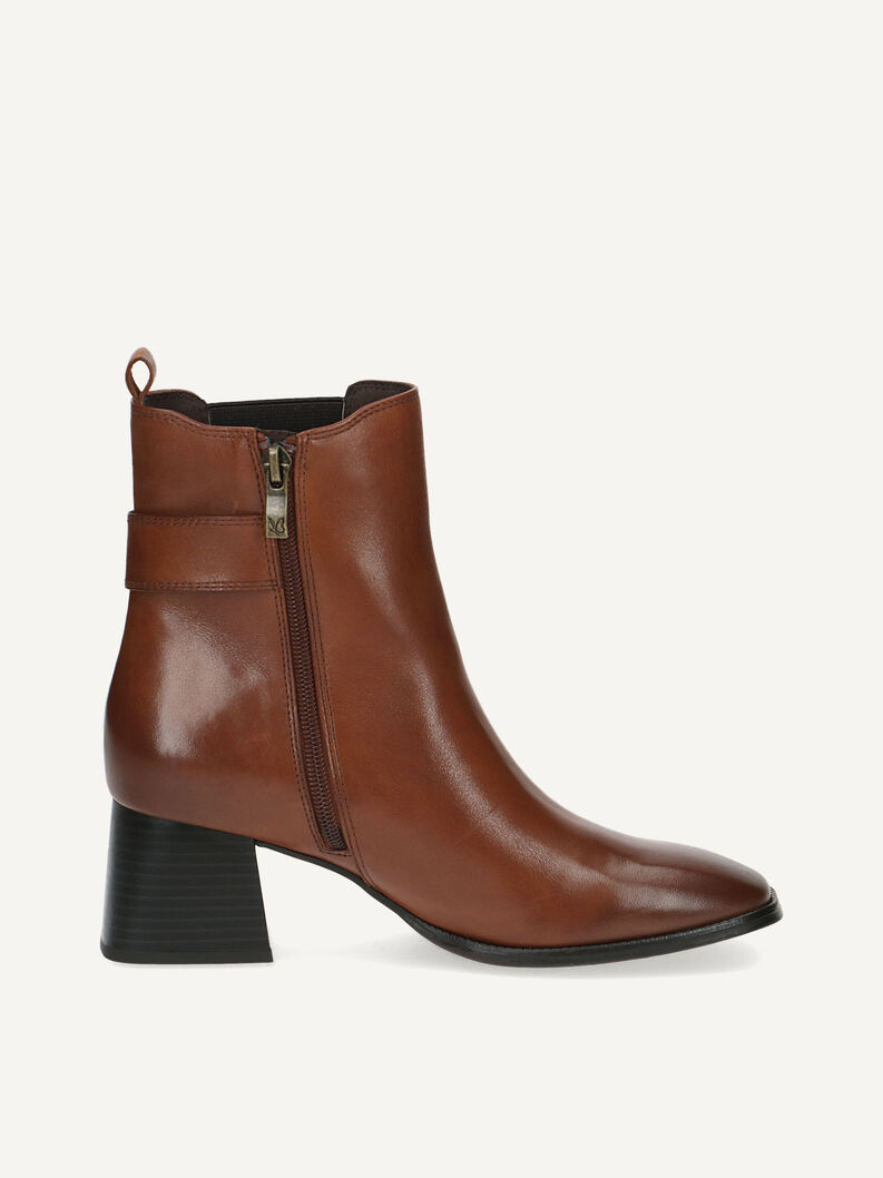 Lederstiefelette - braun, COGNAC NAPPA, hi-res