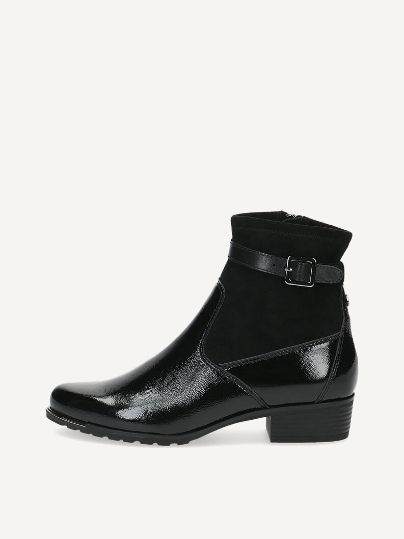 Lederstiefelette - schwarz, BLACK COMB, hi-res
