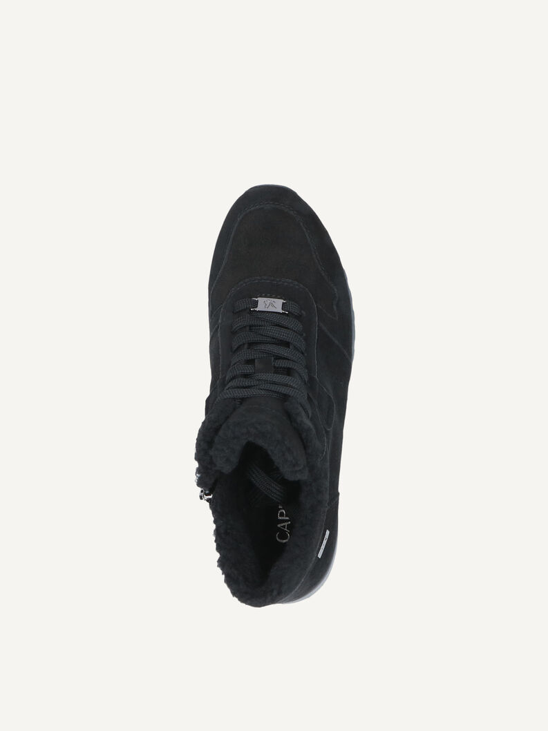 Lederstiefelette - schwarz Warmfutter, BLACK SUEDE, hi-res