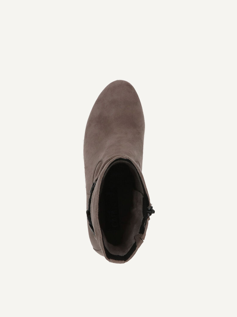 Lederstiefelette - braun, TAUPE SUEDE, hi-res