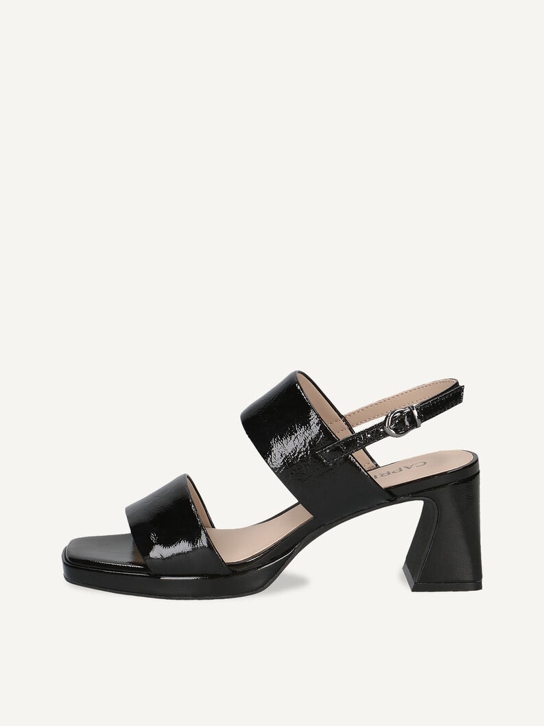 Ledersandalette - schwarz, BLACK PATENT, hi-res