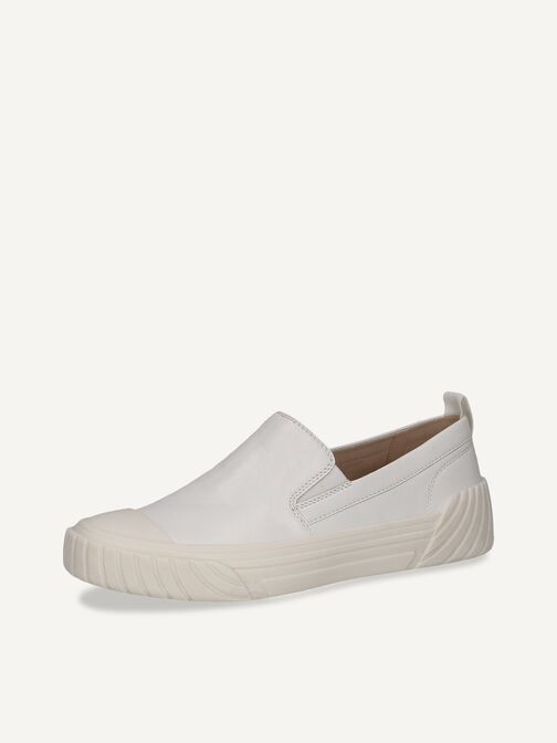 Lederslipper - weiß, WHITE SOFTNAP., hi-res