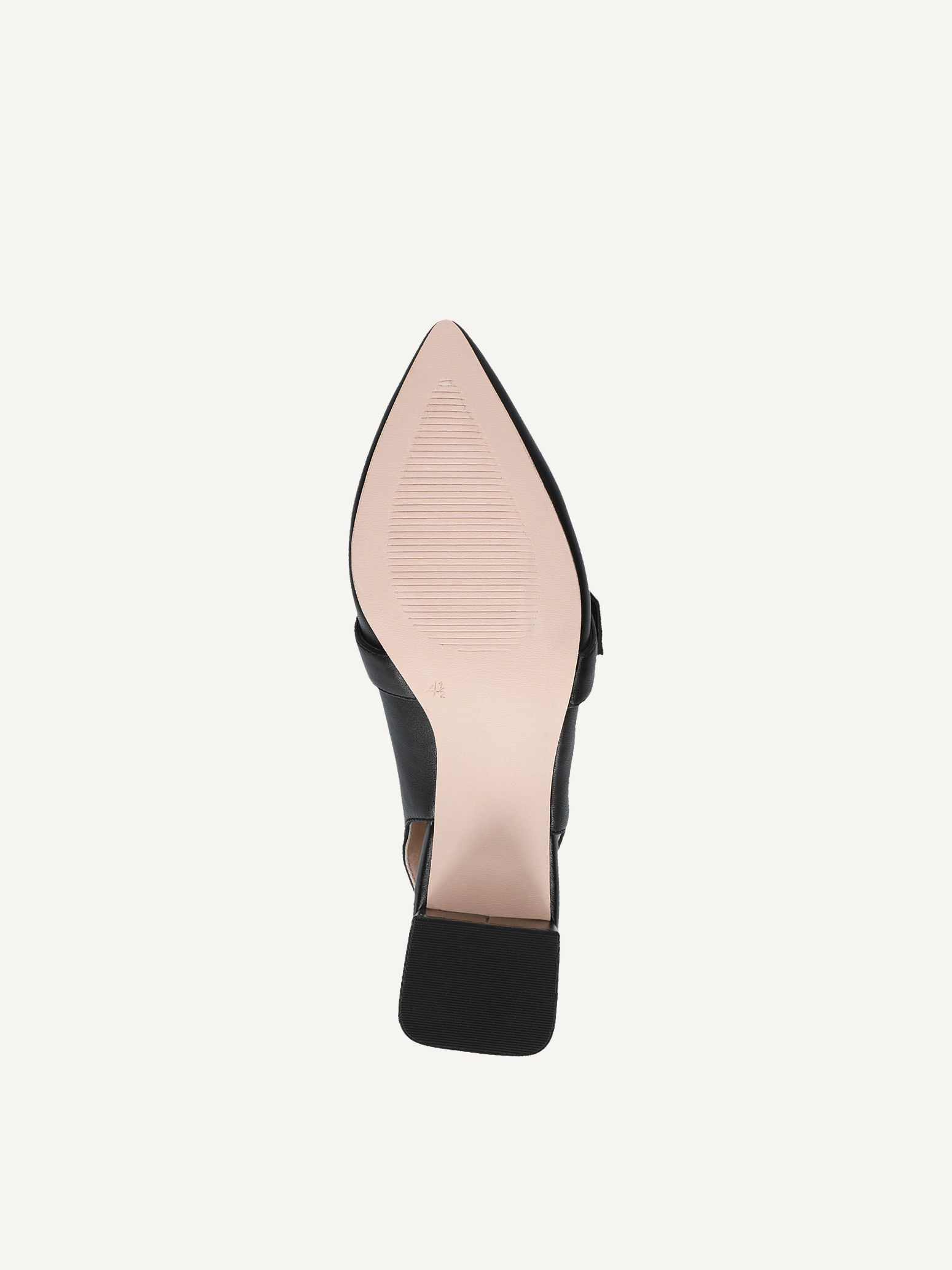 Décolleté Donna CAPRICE 9-29604-42 In Pelle, Tacco 55mm, Larghezza G Con Plantare Memory Foam