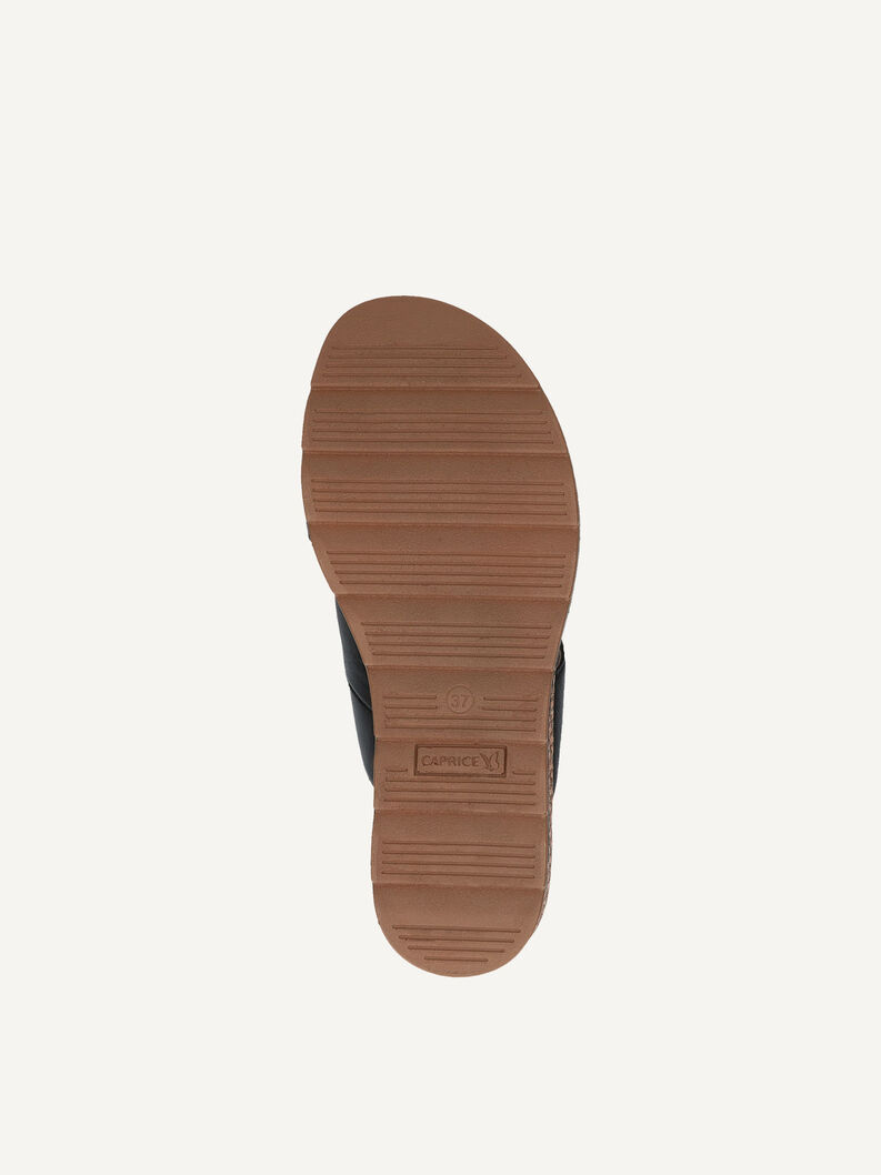 Lederpantolette - schwarz, BLACK SOFTNAP., hi-res