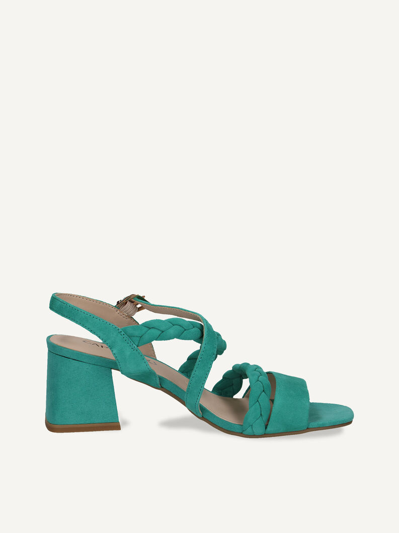 Ledersandalette - grün, EMERALD SUEDE, hi-res