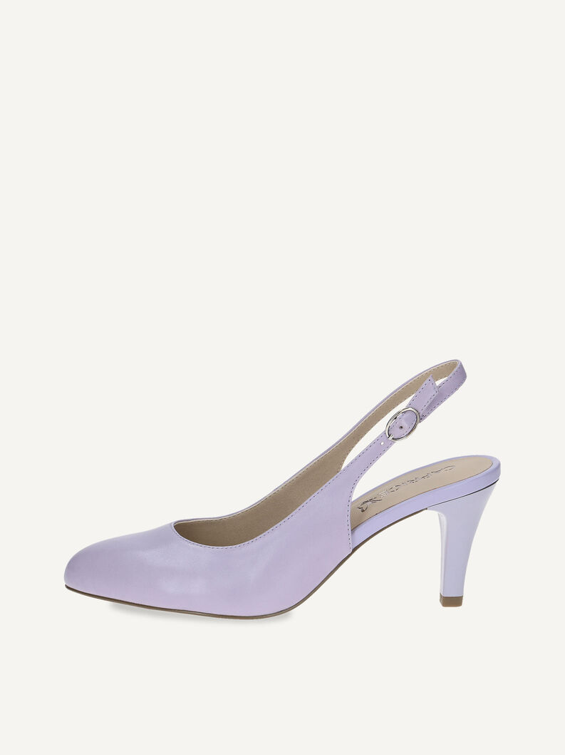 Lederslingpumps - rosa, LAVENDER NAPPA, hi-res