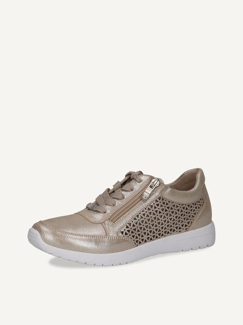 Ledersneaker - braun, TAUPE METALLIC, hi-res