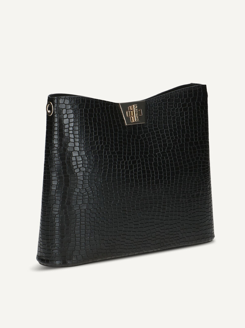 Handtasche, BLACK CROCO, hi-res