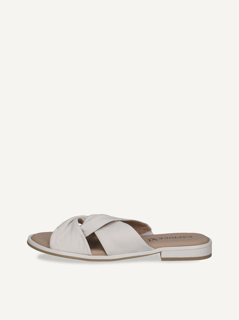 Lederpantolette - wei&szlig;, WHITE NAPPA, hi-res