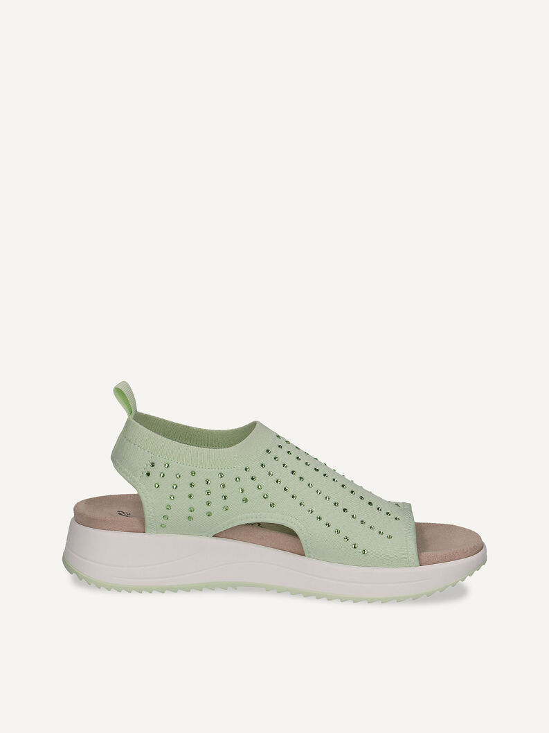 Sandale - grün, LT.GREEN KNIT, hi-res