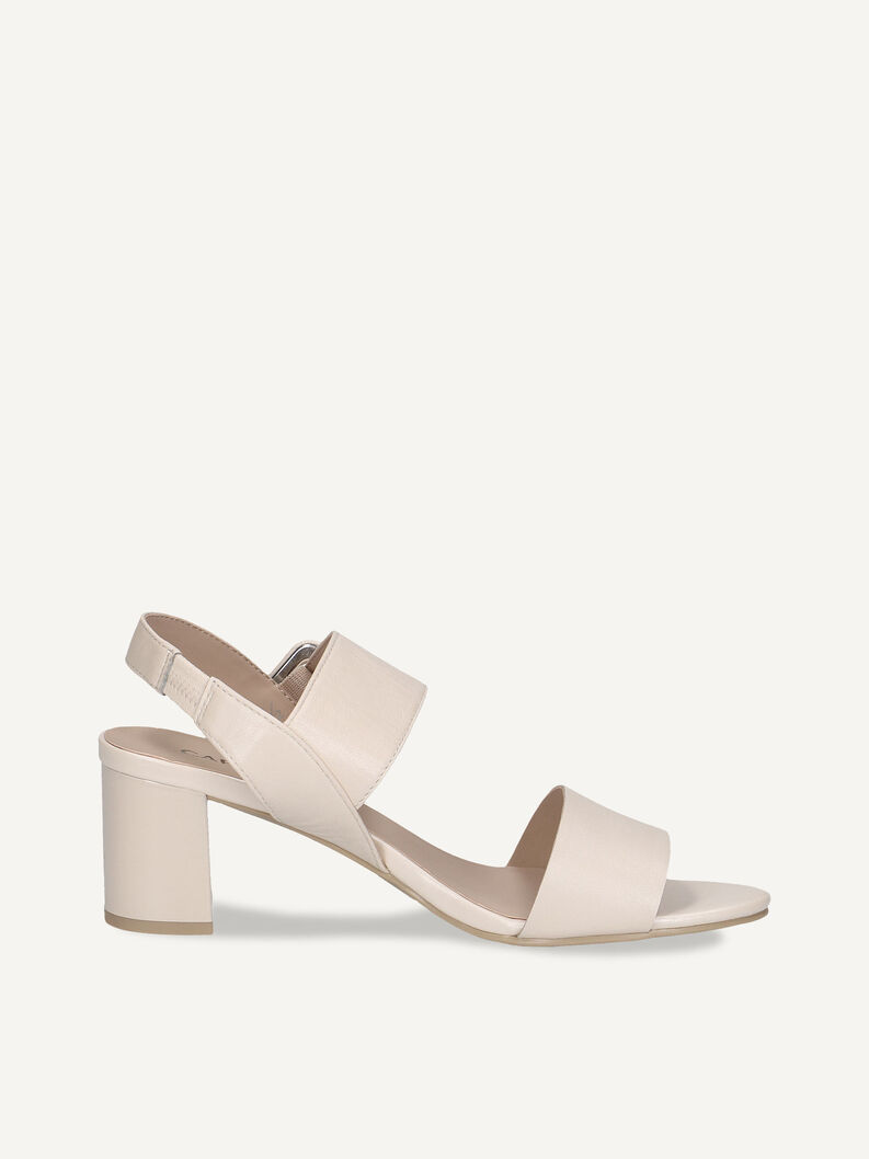 Ledersandalette - beige, CREAM PERLATO, hi-res