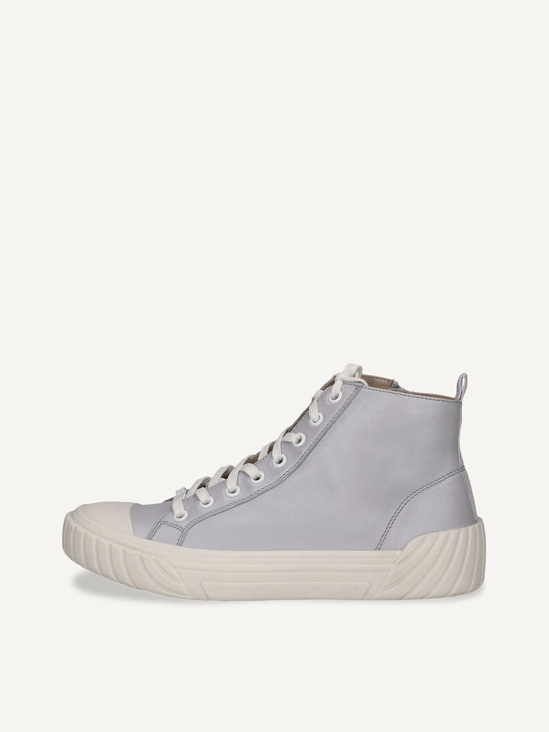 Ledersneaker - blau, LT.BLUE PERL, hi-res