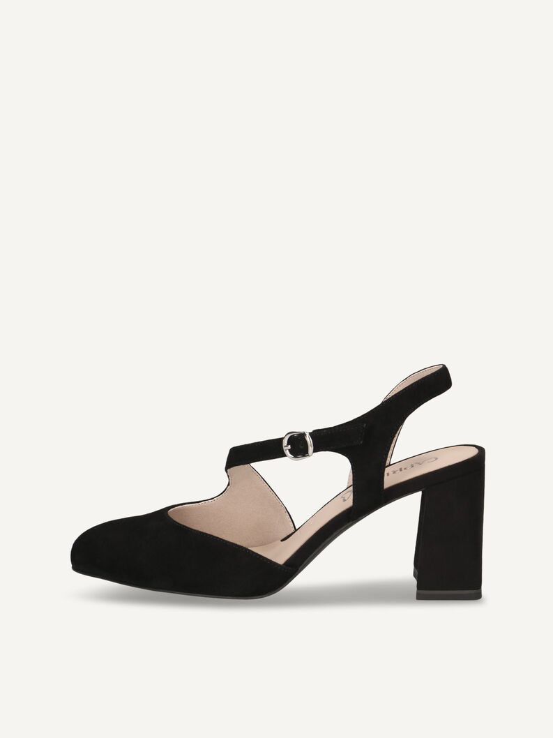 Slingpumps, BLACK SUEDE, hi-res