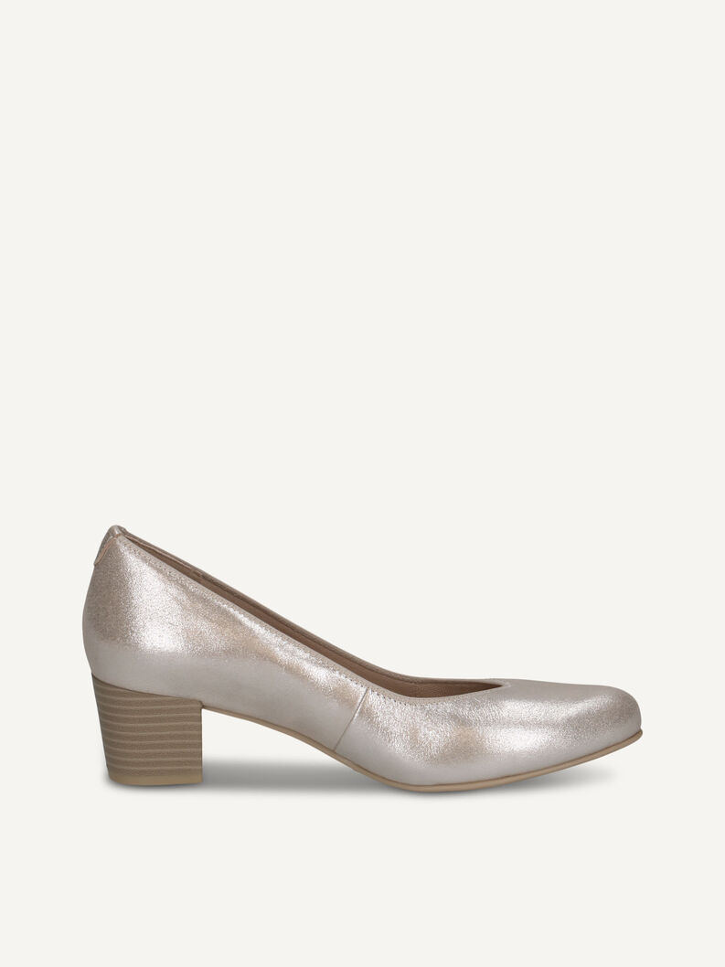 Pumps, TAUPE METALLIC, hi-res