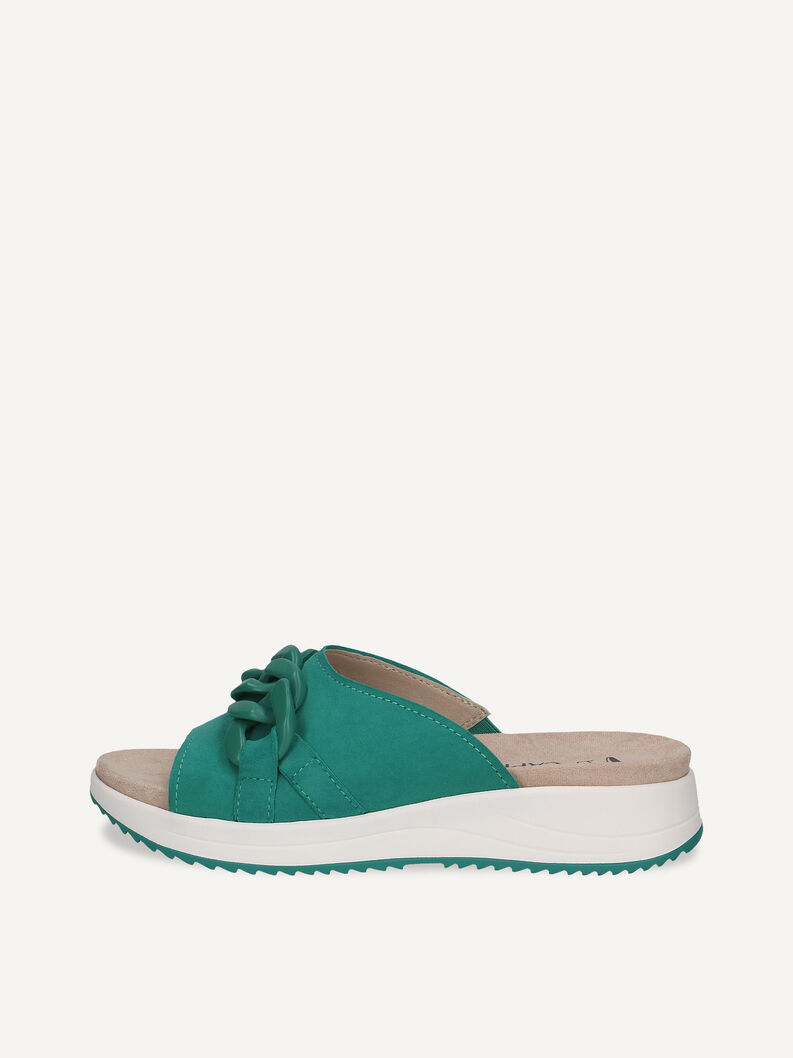 Lederpantolette - grün, EMERALD SUEDE, hi-res