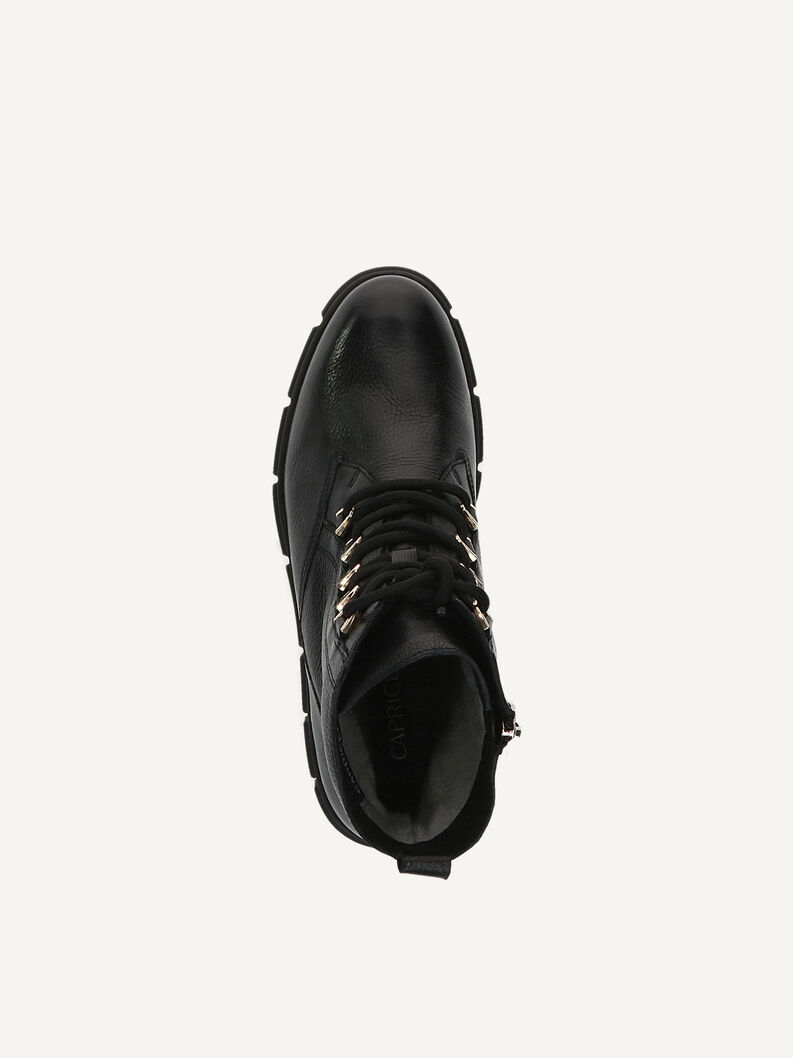 Lederstiefelette - schwarz Warmfutter, BLACK NAPPA, hi-res