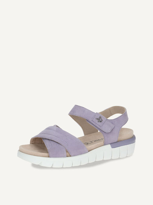 Sandale en cuir - mauve, LAVENDER SUEDE, hi-res