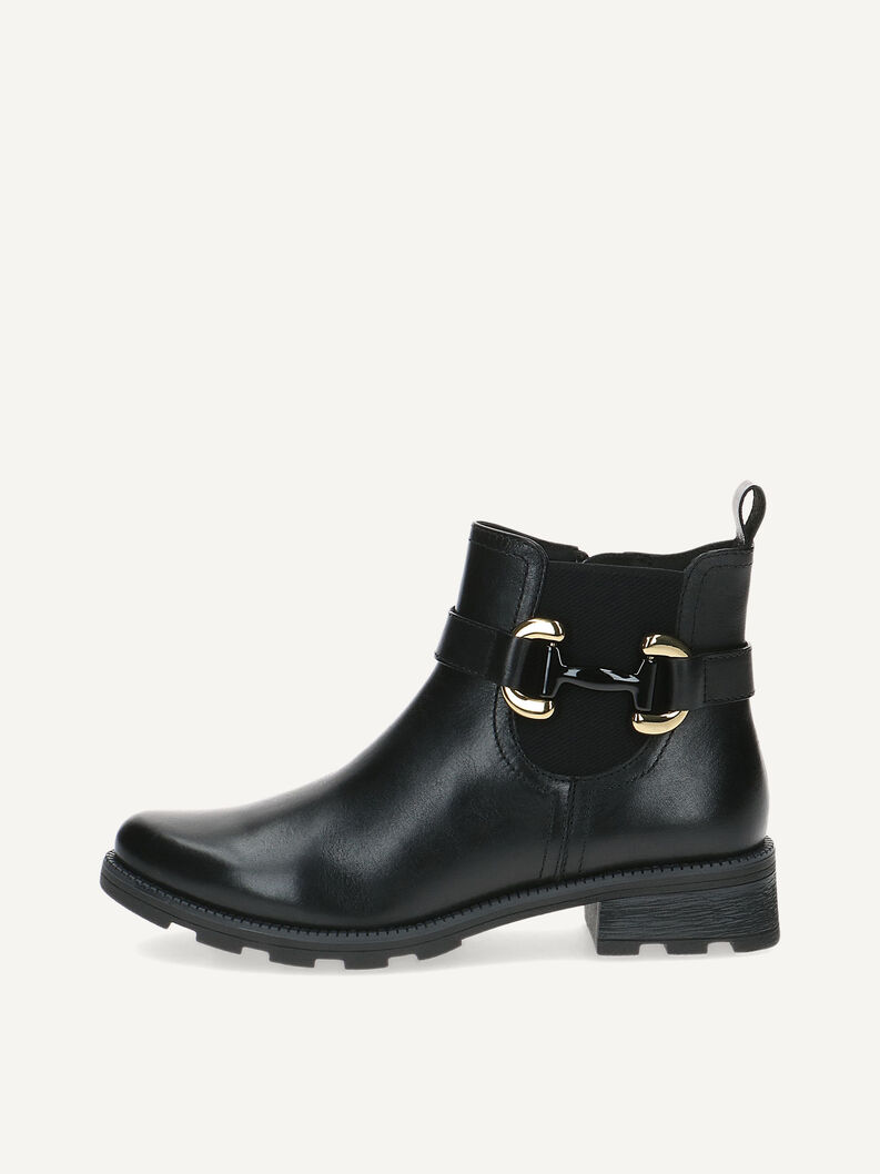 Lederstiefelette - schwarz, BLACK NAPPA, hi-res