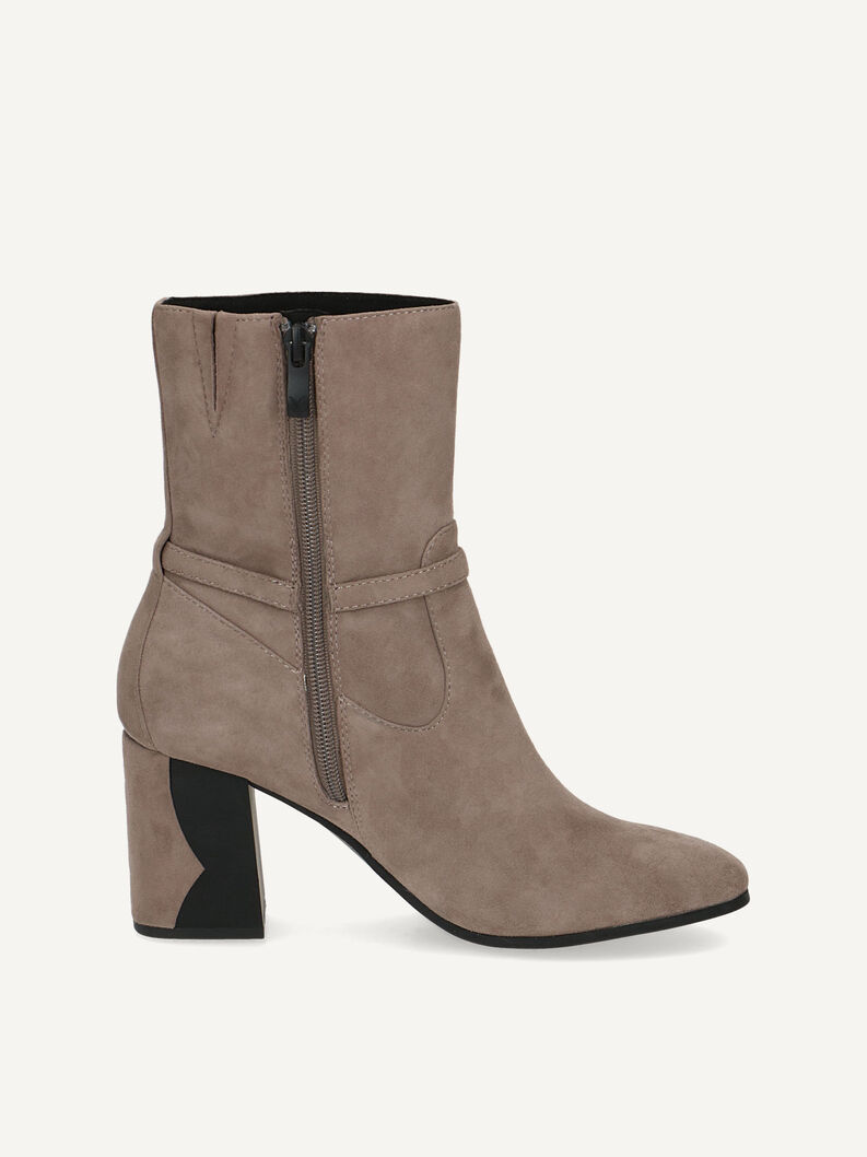 Lederstiefelette - braun, TAUPE SUEDE, hi-res