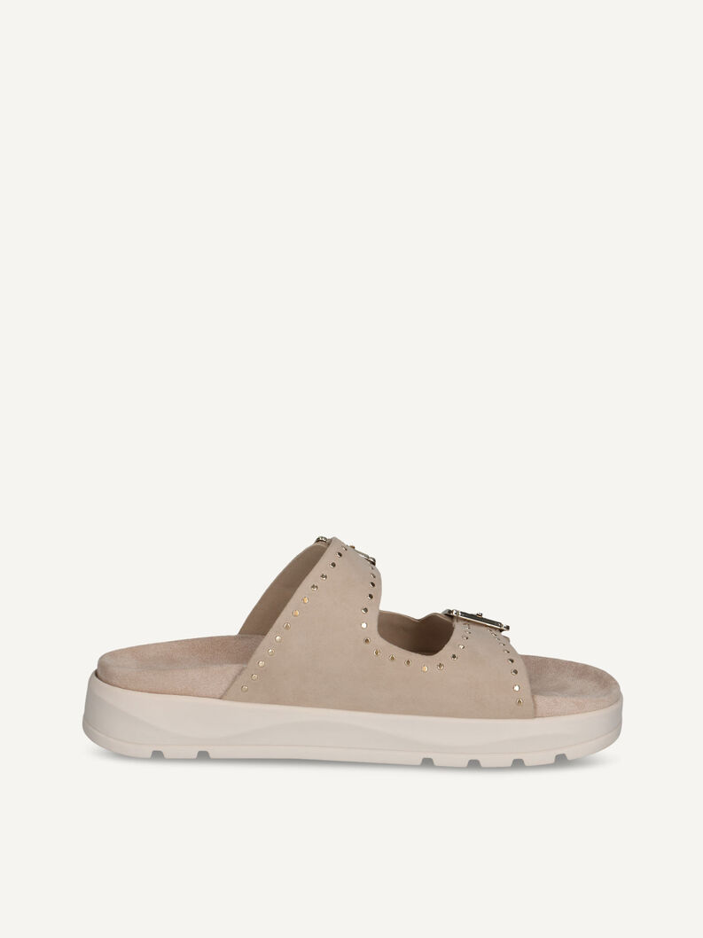 Pantolette, BEIGE SUEDE, hi-res