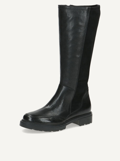 Lederstiefel - schwarz, BLACK COMB, hi-res